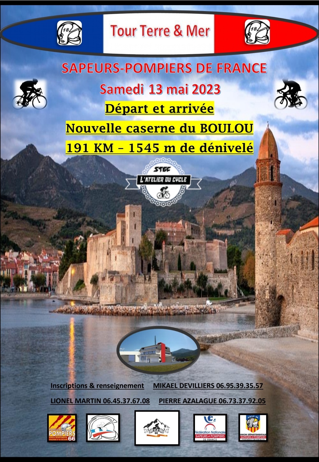 Affiche CYCLISME TOUR TERRE ET MER